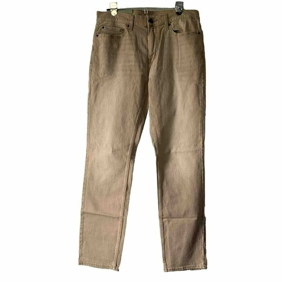 Men's Lightweight Colored Slim Fit Jeans - Goodfellow & Co 32 x 34 Tan - Picture 1 of 11
